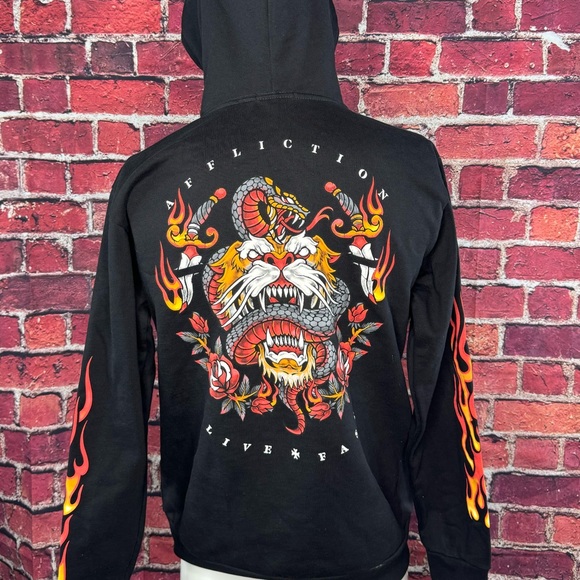 Affliction Black Label Men's Eagle Graphic Hoodie - Black - Size: XL - NWOT - Picture 7 of 10